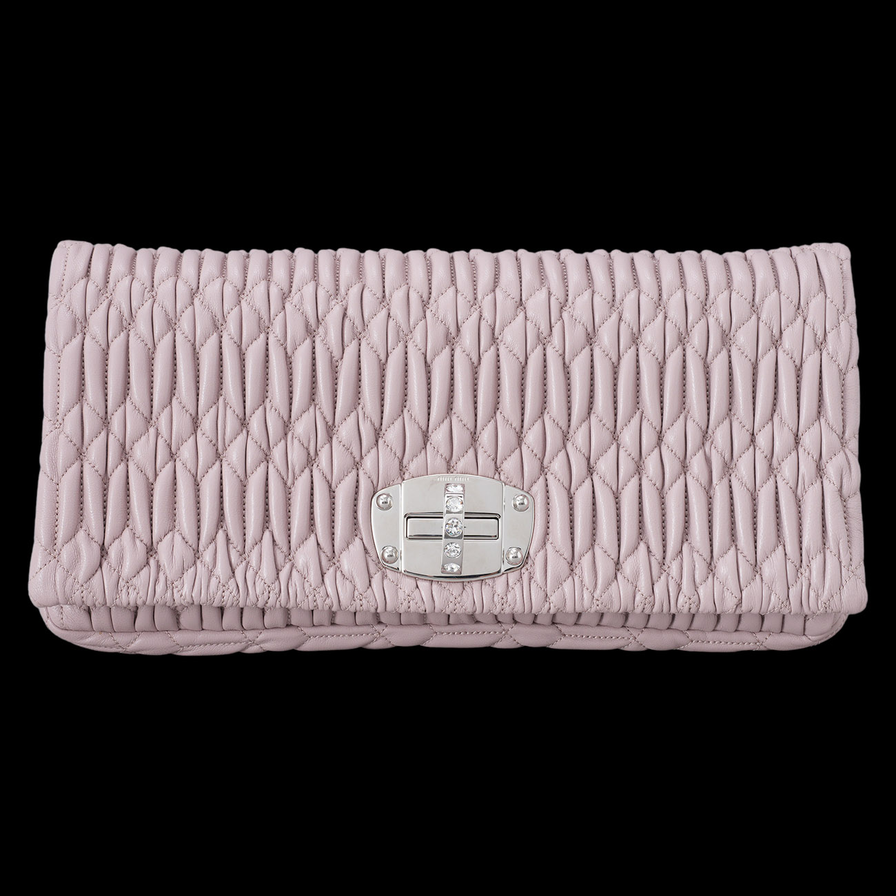 MIU MIU(USED)미우미우 마테라쎄 크리스탈 숄더백